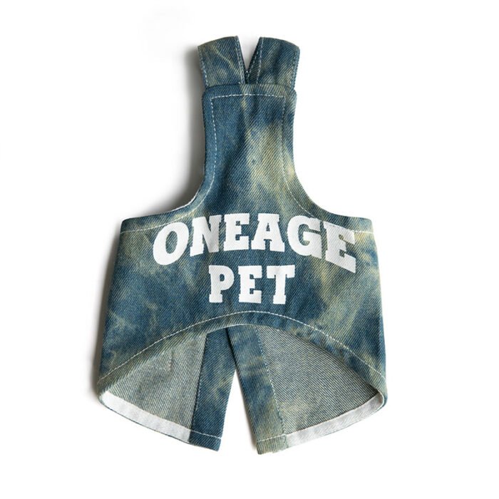 Dog Denim Skirt-Navy