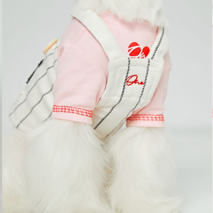 Dog Denim Skirt-White